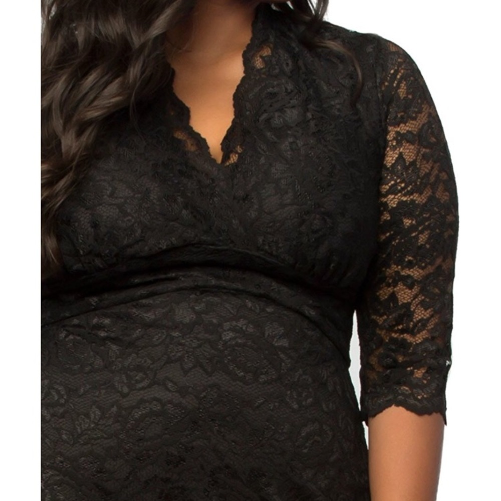 NWT Kiyonna Scalloped Boudoir Lace Dress, 1X